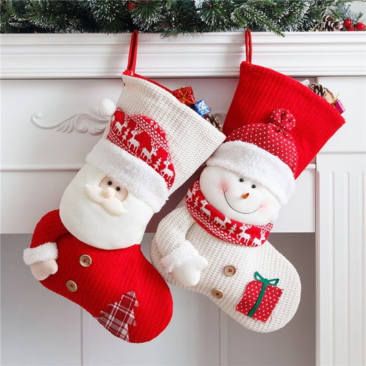 Traditional Knitted Christmas Stocking