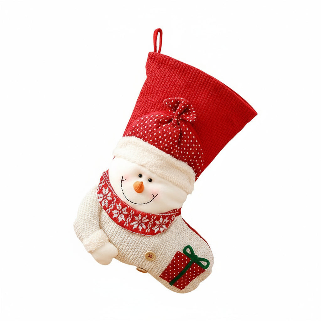 Traditional Knitted Christmas Stocking