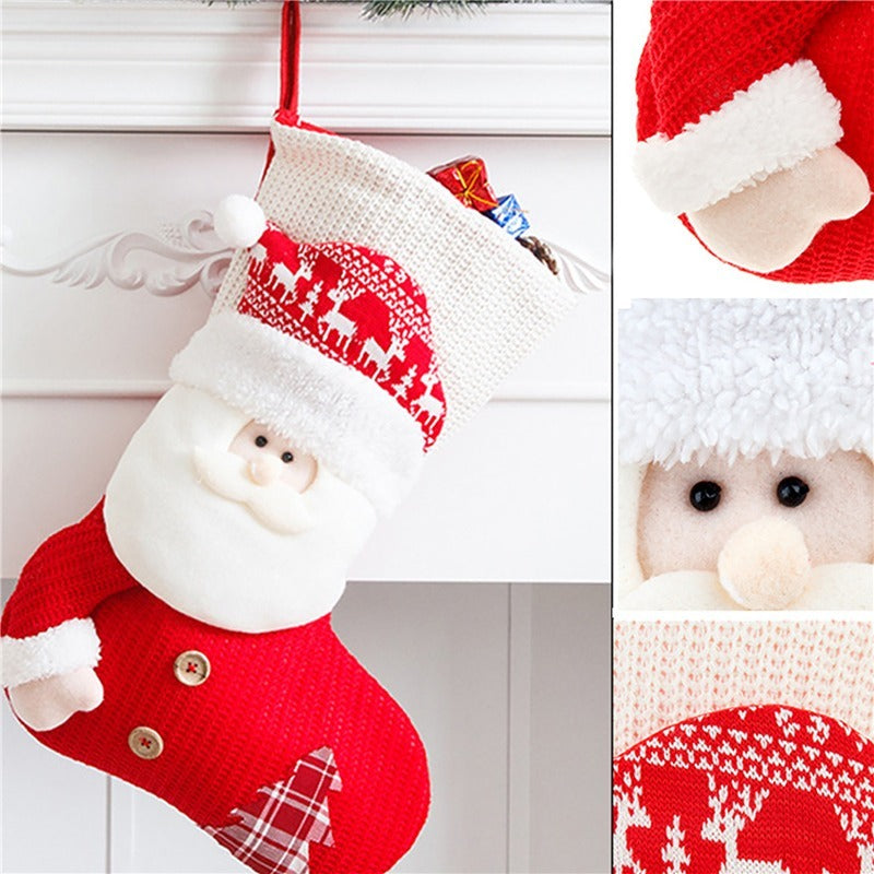 Traditional Knitted Christmas Stocking