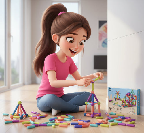 Magnetic Building Blocks Set