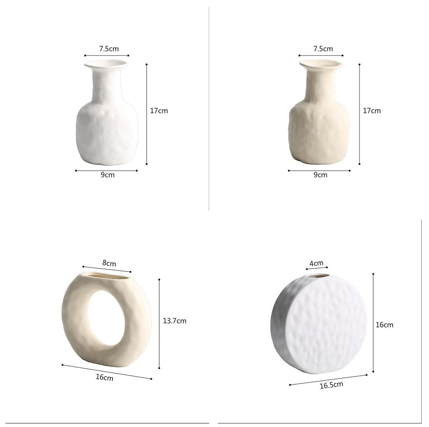 Handcrafted Nordic Ceramic Vases