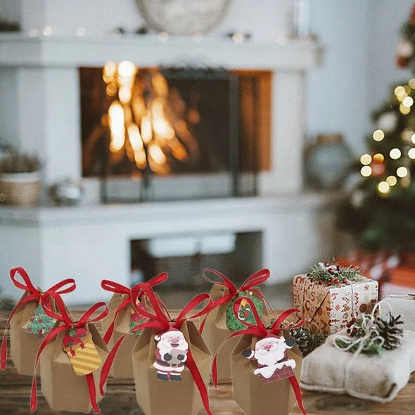 24-Pack Christmas Gift Boxes ( Ribbons & Tags)